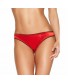 Women Sexy Satin Red Panties Black Bow Briefs Underpants Thongs G-String Bikini